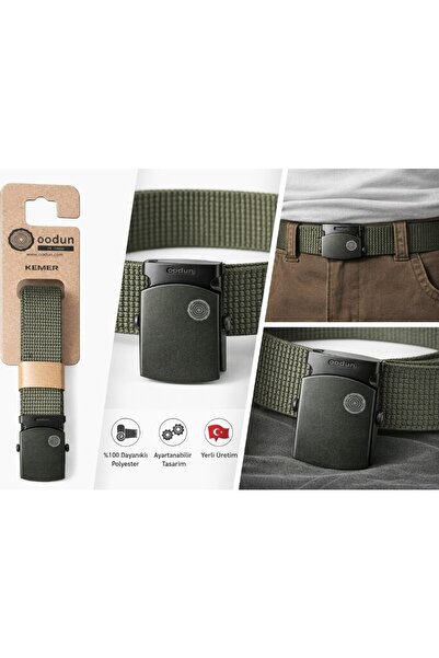 oodun Unisex Ayarlanabilir Kemer 120 cm – Dayanıklı, Hafif, Outdoor & Günlük ...