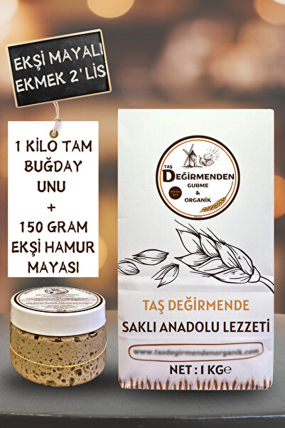 Taş Değirmenden Organik Tam Buğday Unu - Siyez Ekşi Hamur Mayası
