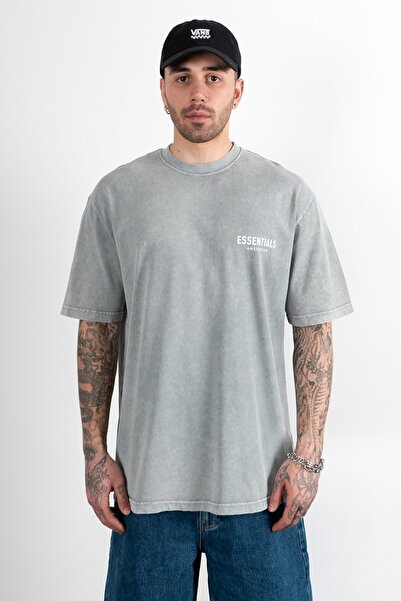 UKHWD SUPPLY Tricou bărbătesc oversize Ice Washed Essentials Amsterdam UK1432...