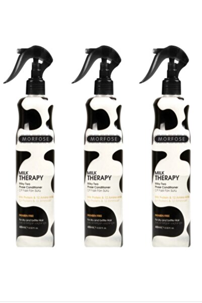 Morfose Milk Therapy Fön Sütü 400 ml 3 Adet