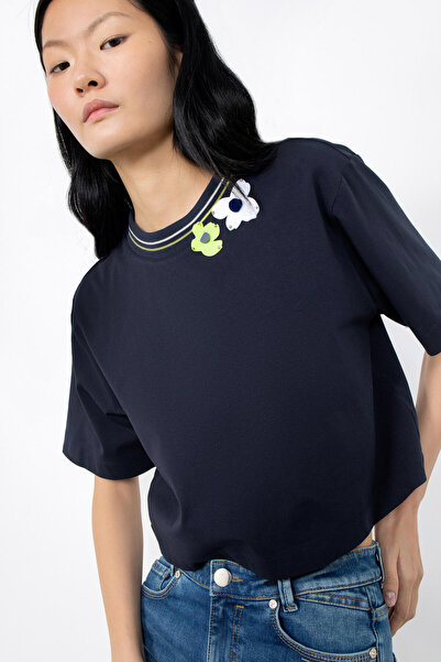 GİZİA Ribana Yakalı T-shirt