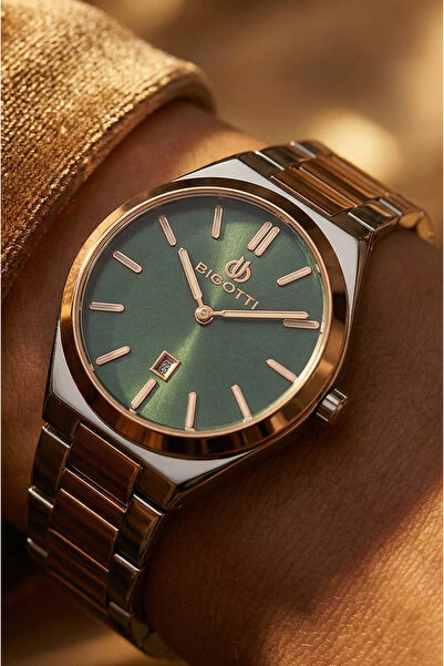 Bigotti Quotidiano Silver and Rose Gold Stainless Steel Watch for Women BG.1....