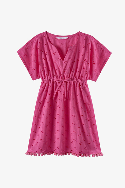Penti Koyu Pembe Kız Çocuk Brode Kaftan
