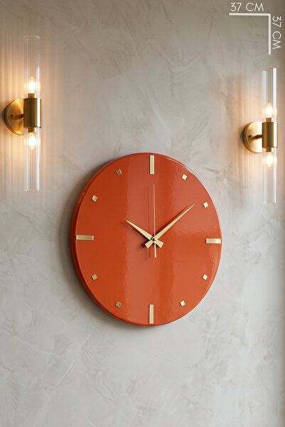MOOCLOCK Seyhan Model Modern, Dekoratif, Metal, Aynalı, Sessiz Akar Mekanizma...