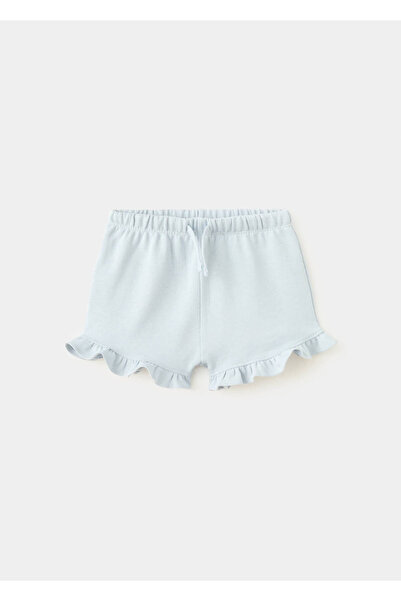 MANGO Baby Volanlı pamuklu şort