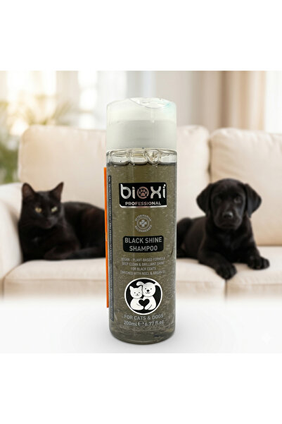 Bioxi Black Shine Shampoo 200 ml – Koyu Renkli Kedi & Köpekler İçin Derin Par...