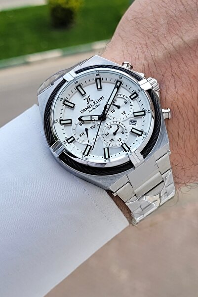 Daniel Klein Gray Color 44 mm Adjustable Strap Functional Men's Wristwatch