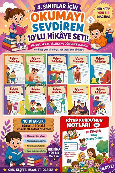 Üçgen Yayıncılık 3.Sınıflar İçin Okumayı Sevdiren 10 lu Hikaye Seti 4 (Kitap ...