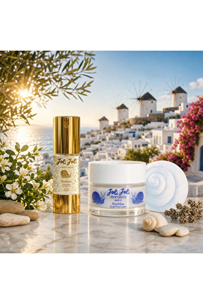 world of beauty Crema hidratanta fata Mykonos 50ml si Ser facial 30ml, Set în...