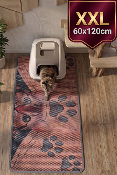 SoGood Concept XXL - Tekir Kedi Elekli Kedi Kum Paspası - Petek Dokulu Kedi K...