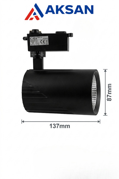 Cata Venüs Led Raylı Sistem Aydınlatma Armatürü 33W Beyaz Işık CT-5315 Siyah ...