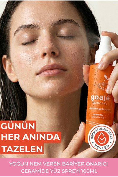 Goajé SKINCARE Yoğun Nem Veren Seramid Yüz Spreyi, Ceramide Mist Cilt Bariyer...