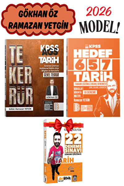 Yargı Yayınları Benim Hocam Ramazan Yetgin-Gökhan Öz KPSS-MEB-AGS Tekerrür Ta...