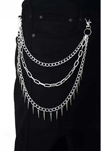 Corvus kolye&bileklik Sarkımlı 3 Chain Pants Chain