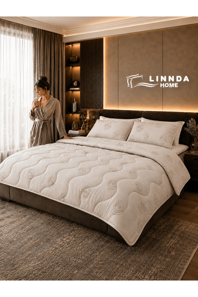 Linnda Home pentru două persoane 100% Lână Merinos Premium lână Căptușită Ult...