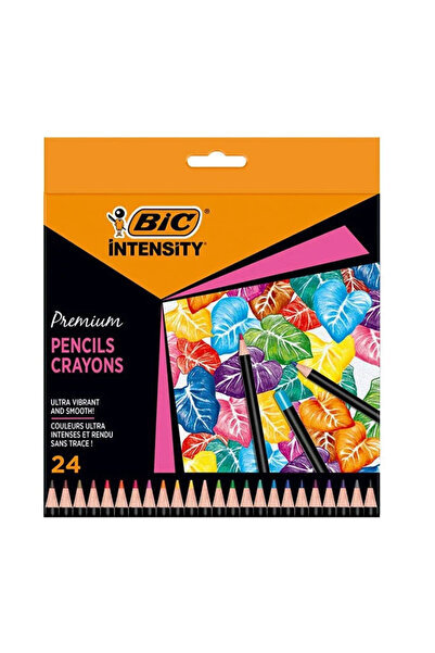 Bic Creioane colorate premium cu intensitate intensă, 24 de culori, de la
