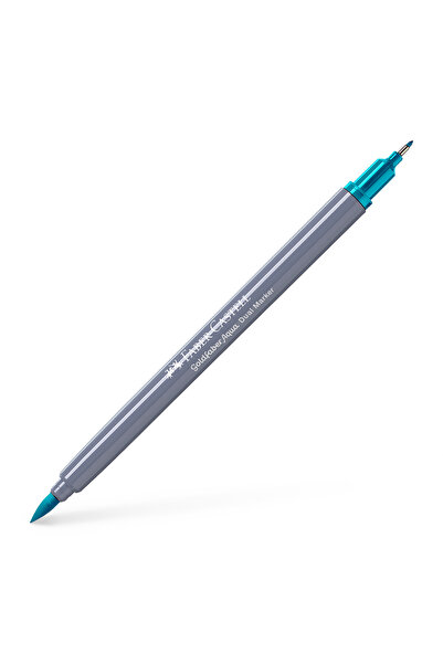 Faber Castell GOLDFABER MARKER SOLUBIL CU 2 VÂRFURI TURCOAZ COBALT DESCHIS 15...