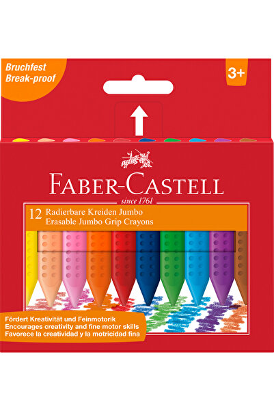 Faber Castell Creioane colorate din plastic 12 culori Jumbo Grip Faber-Castell