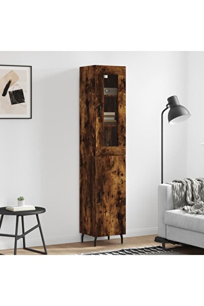 Concept Dulap înalt, stejar fumuriu, 34,5x34x180 cm, lemn prelucrat