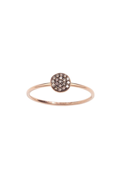 Lisa&Co. Inel Aur Pave Brown Diamonds L