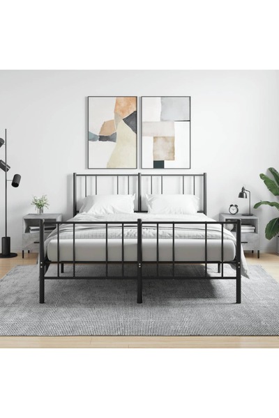Concept Noptiere, 2 buc., gri beton, 40x35x47,5 cm, lemn compozit