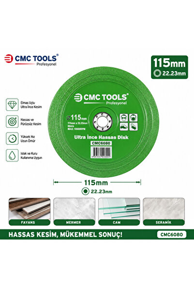 CMC Tools Hassas Fayans Seramik Mermer ve Cam Kesici 115 mm 1 Adet Gönderilir