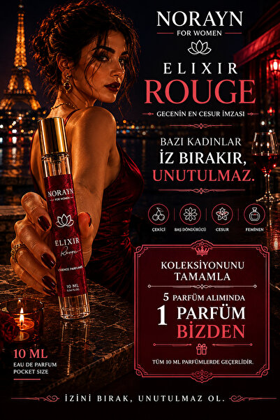 norayn Elixir Rouge Baştan Çıkarıcı Meyvemsi İz Bırakan Büyüleyici Kalıcı Kad...