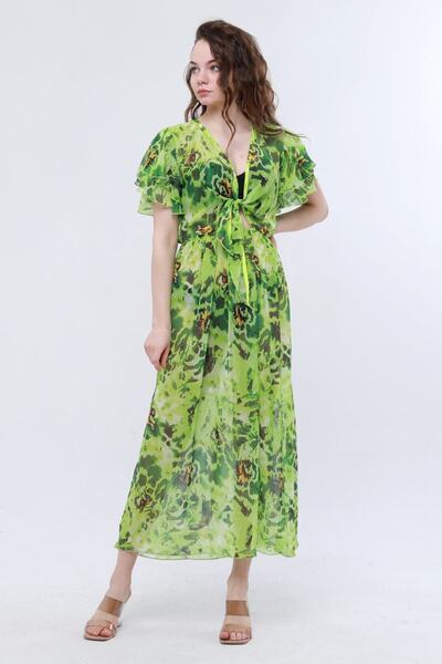 Bolder Rochie de plajă cu model Valentina verde