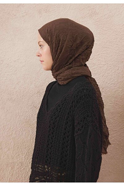 Freshscarfs Vual Crash Şal Kakao