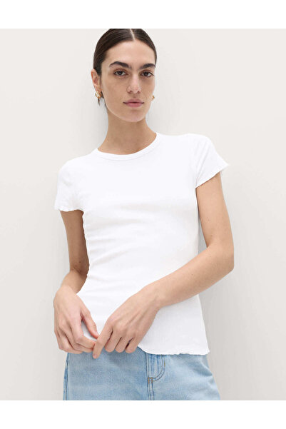 Marks & Spencer Pamuklu Ribana T-shirt