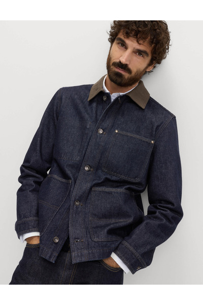 Marks & Spencer Saf Pamuklu Klasik Denim Ceket
