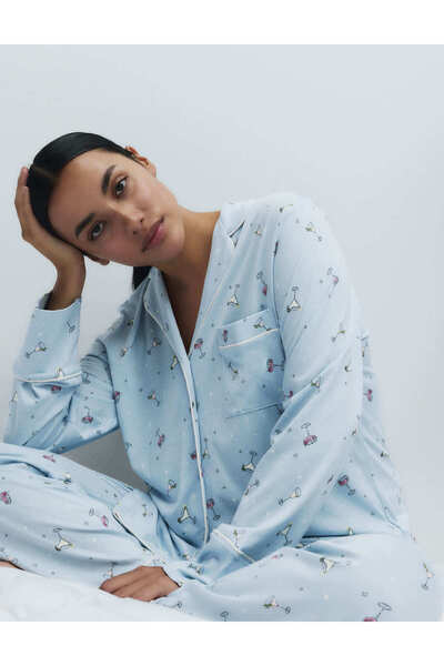 Marks & Spencer Pamuk-Modal Baskılı Pijama Takımı