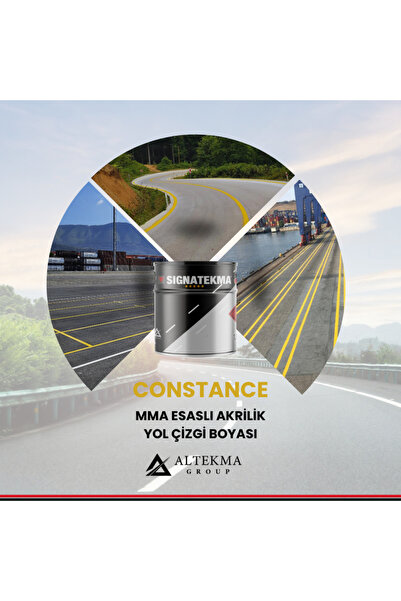 Signatekma Constance | Mma Esaslı Akrilik Yol Çizgi Boyası - Gri - 25 Kg