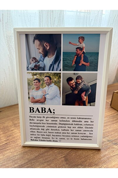 Personalized Father's Letter Photo Frame – Emotional Father's Day - Birthday Gift