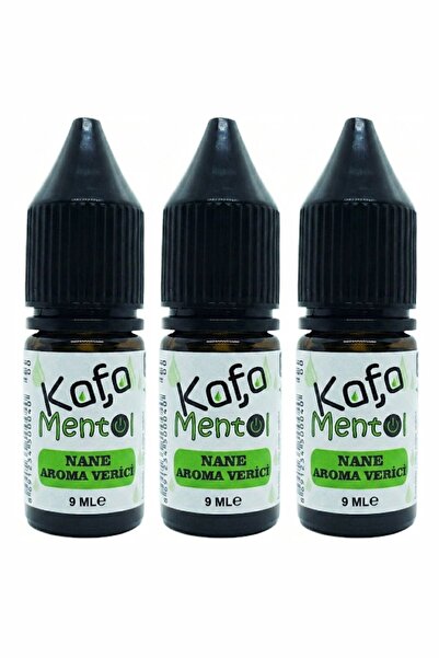 Kafa Mentol Mentol Nane Aroma Vericisi Sıvı 9 ML x 3 Adet (Damlalıklı)