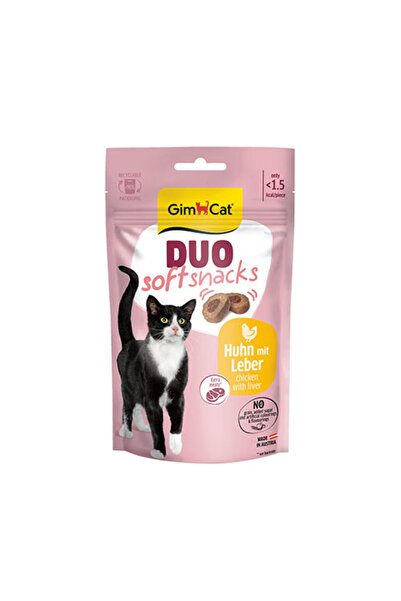 Gimcat Duo Soft Shacks Kuzulu ve Kümes Hayvanlı Kedi Ödül Maması 50 Gr