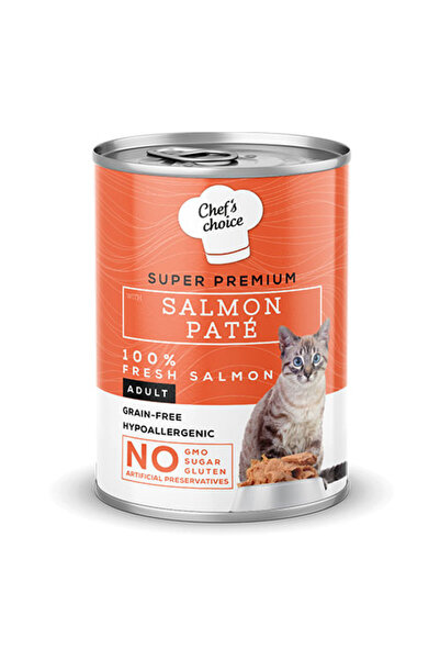 Chef's Choice Chefs Choice Pate Somonlu Tahılsız Yetişkin Kedi Konservesi 6 A...