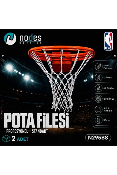 Nodes Basketbol Pota Filesi Ağı - Profesyonel - 2 Adet - Sadece Filesi
