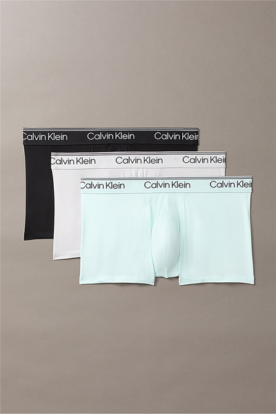 Calvin Klein Low Rise Trunk 3Pk Erkek 3lü Boxer Yeşil