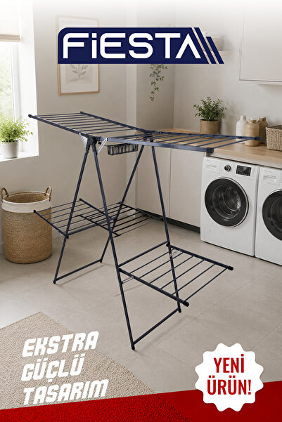 Fiesta Fs-132 Asylis Kırılmaz Zırhlı EXTRA KALIN BORULU Çamaşır Kurutma Askısı