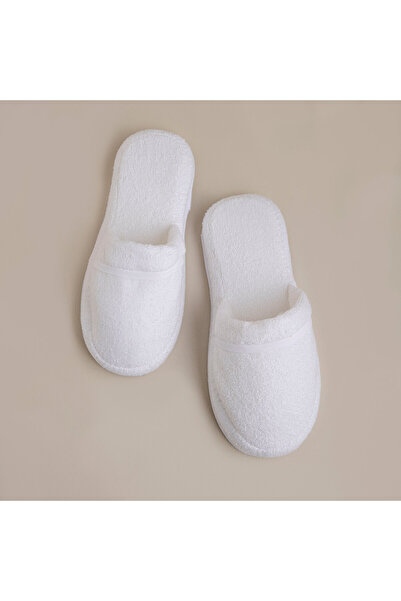 Chakra Papuci unisex din bambus solid, albi
