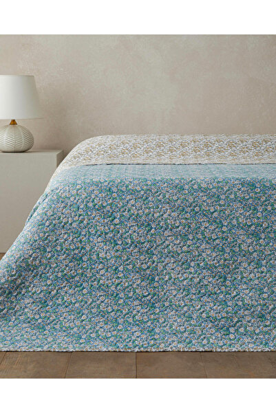 English Home Daisy Charm Tek Kişilik Çok Amaçlı Örtü 160x220 cm Yeşil