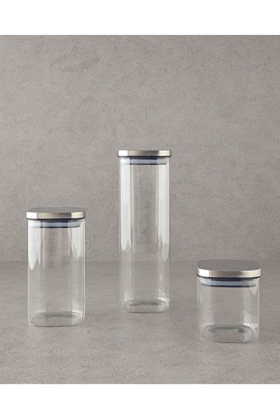 English Home All Fresh Square Borosilicate Food Container 650 ml Transparent