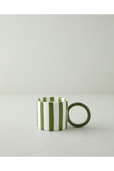 English Home Boldy Lines New Bone China Kupa 350 ml Yeşil