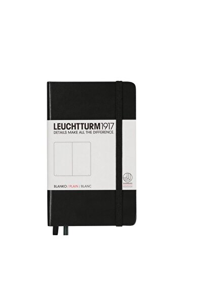 Leuchtturm Caiet A6 cu copertă rigidă din vellum, negru