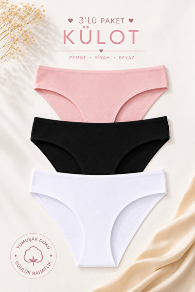 macsoo Set de chiloți bikini din 3 piese pentru femei Dominant - Set colorat ...