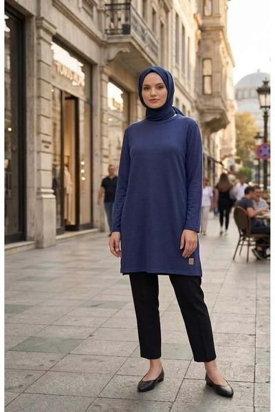KADO 26Y9218 TUNİK SIFIR YAKA BASİC LACI