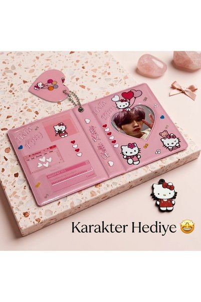 Lilaryum Binder Kpop Fotokartlık Mini Albüm 6x9 İnstax Fotokart Albüm (2 Foto...