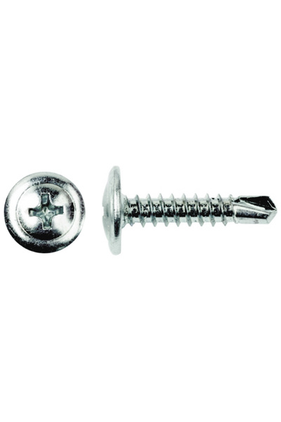 Evotools Șurub autoforant cu cap plat și șaibă P - Pachet de 100 4,2 mm 32 mm