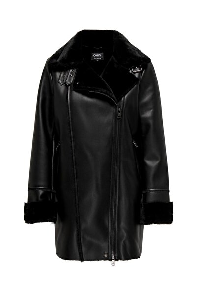 ONLY ONLMARIAM BONDED COAT OTW Γυναικείο Μαύρο Παλτό - 15325995